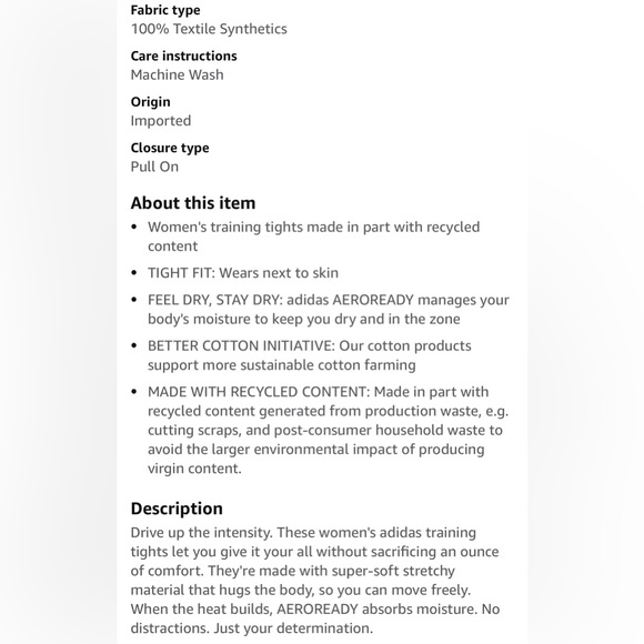 NWT adidas Women's Designed 2 Move 7/8 Tights high rise tight fit Aeroready med - Picture 14 of 16